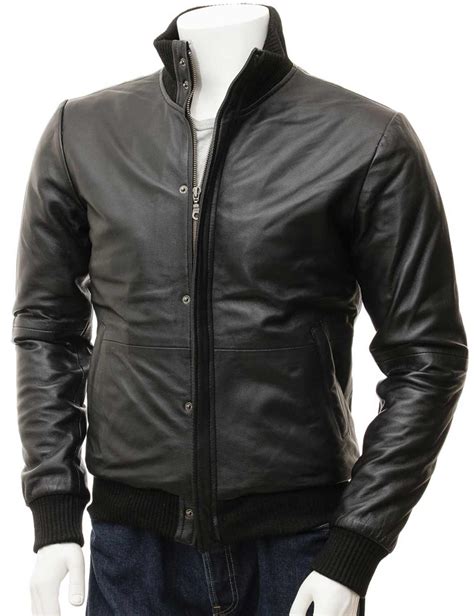 leather bomber motorcycle jacket